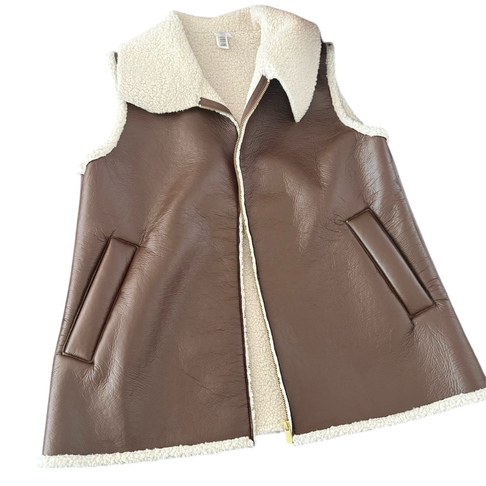 No Boundaries Brown and Cream Vest